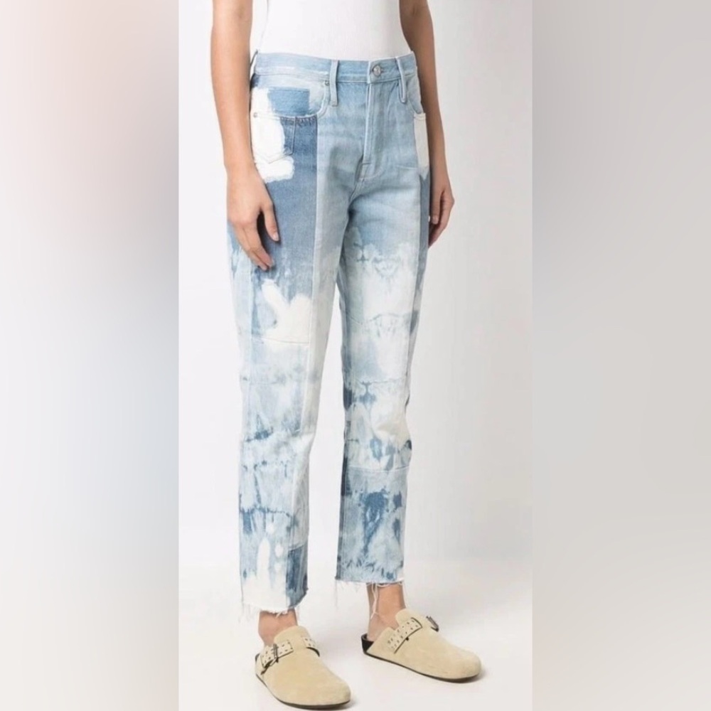 SOLD OUT FRAME Le Original Patchwork Jeans Fresco Wash NWT 25